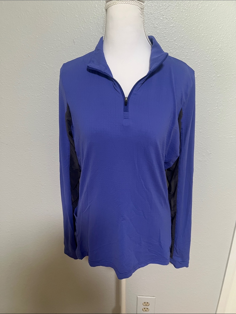 iRideOn Purple Riding Top Medium Ice Cooling Mesh Performance Shirt
